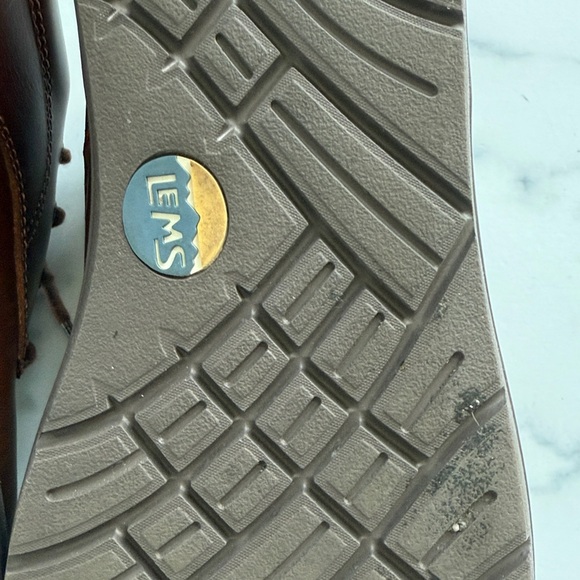 Lems Nine2Five Mocha Leather Minimalist Shoe Unisex Size Men’s 11.5 / Women's 13 - Picture 9 of 12